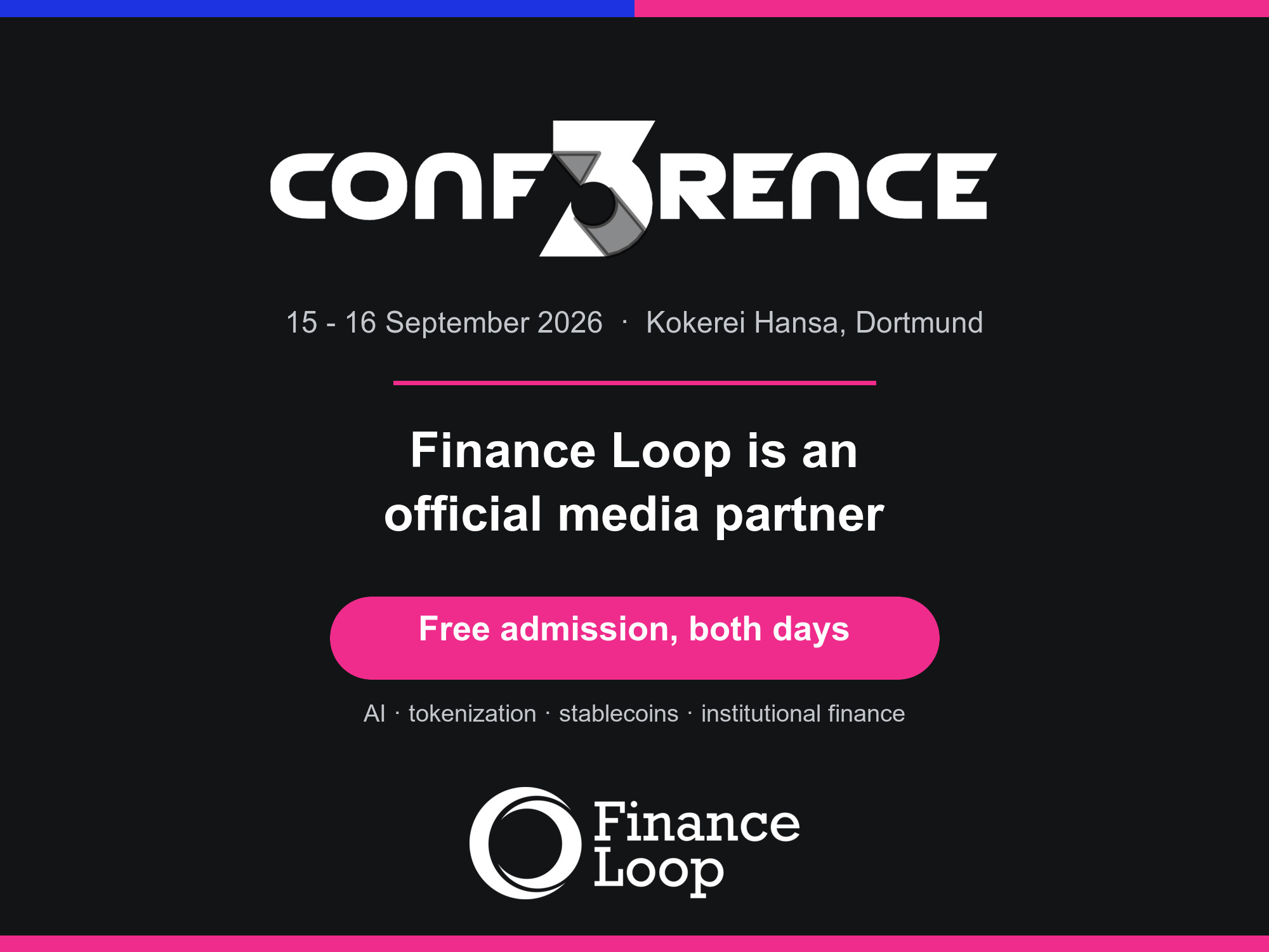 CONF3RENCE 2026 and Finance Loop partner up