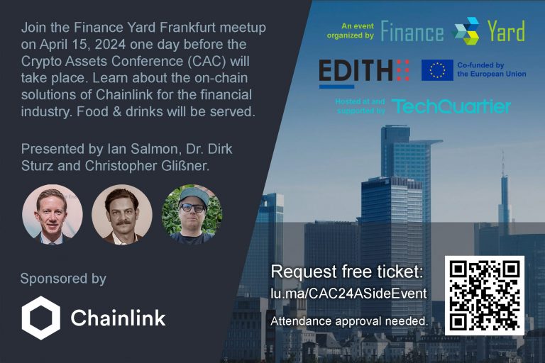 CAC Frankfurt - Crypto Assets Conference Frankfurt am Main - CAC side event - Chainlink Labs - CAC Side Event in Frankfurt, Germany - April 2024 - Finance Loop