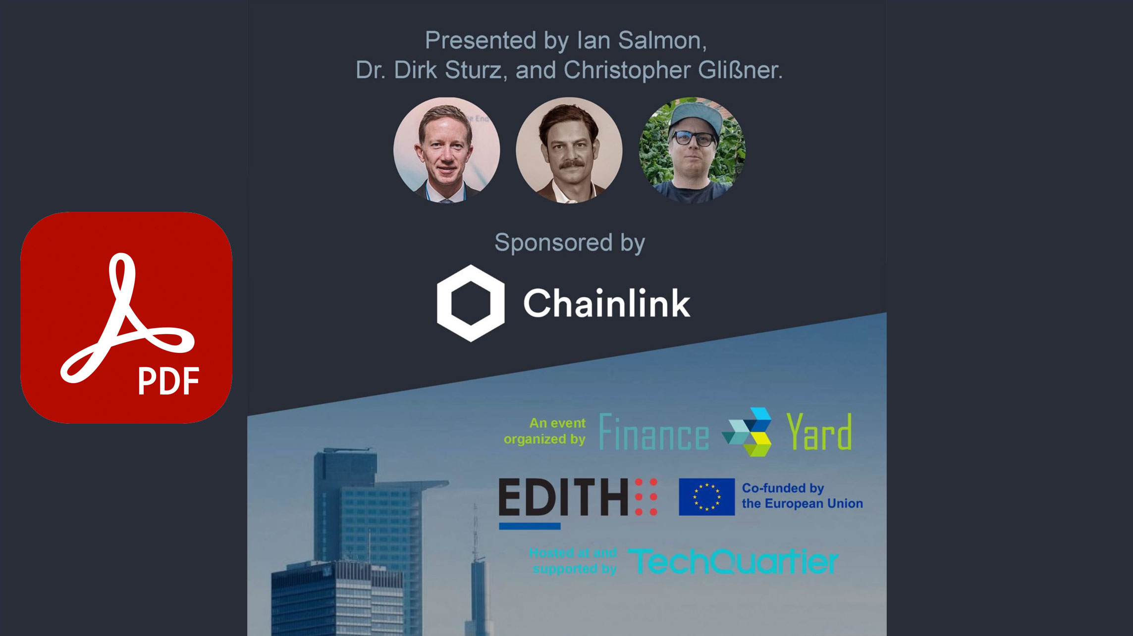 Finance Loop, Blockchain-Hub Deutschland: Präsentation zum Chainlink-Meetup in Frankfurt im April 2024
