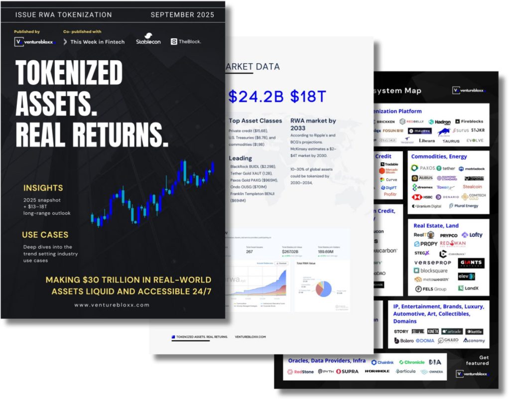 RWA tokenization report - Fintech Report - Finance innovation report by Venturebloxx