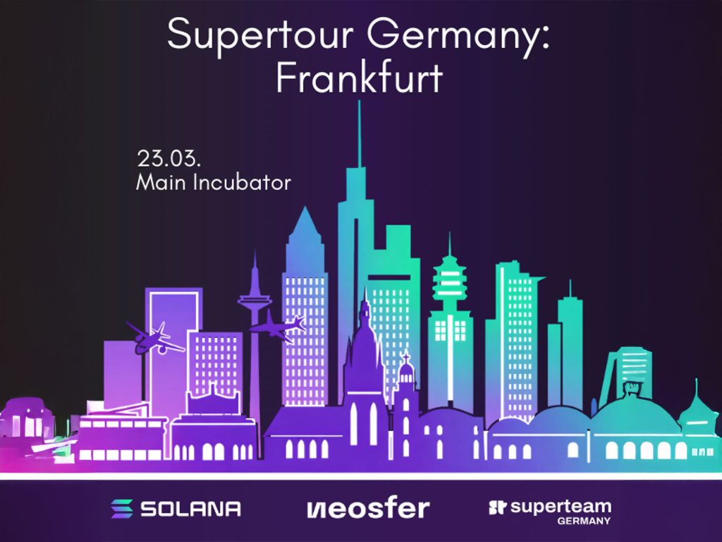 Superteam Germany. Frankfurt - Finance Loop partners up with Solana Superteam Germany and Neosfer