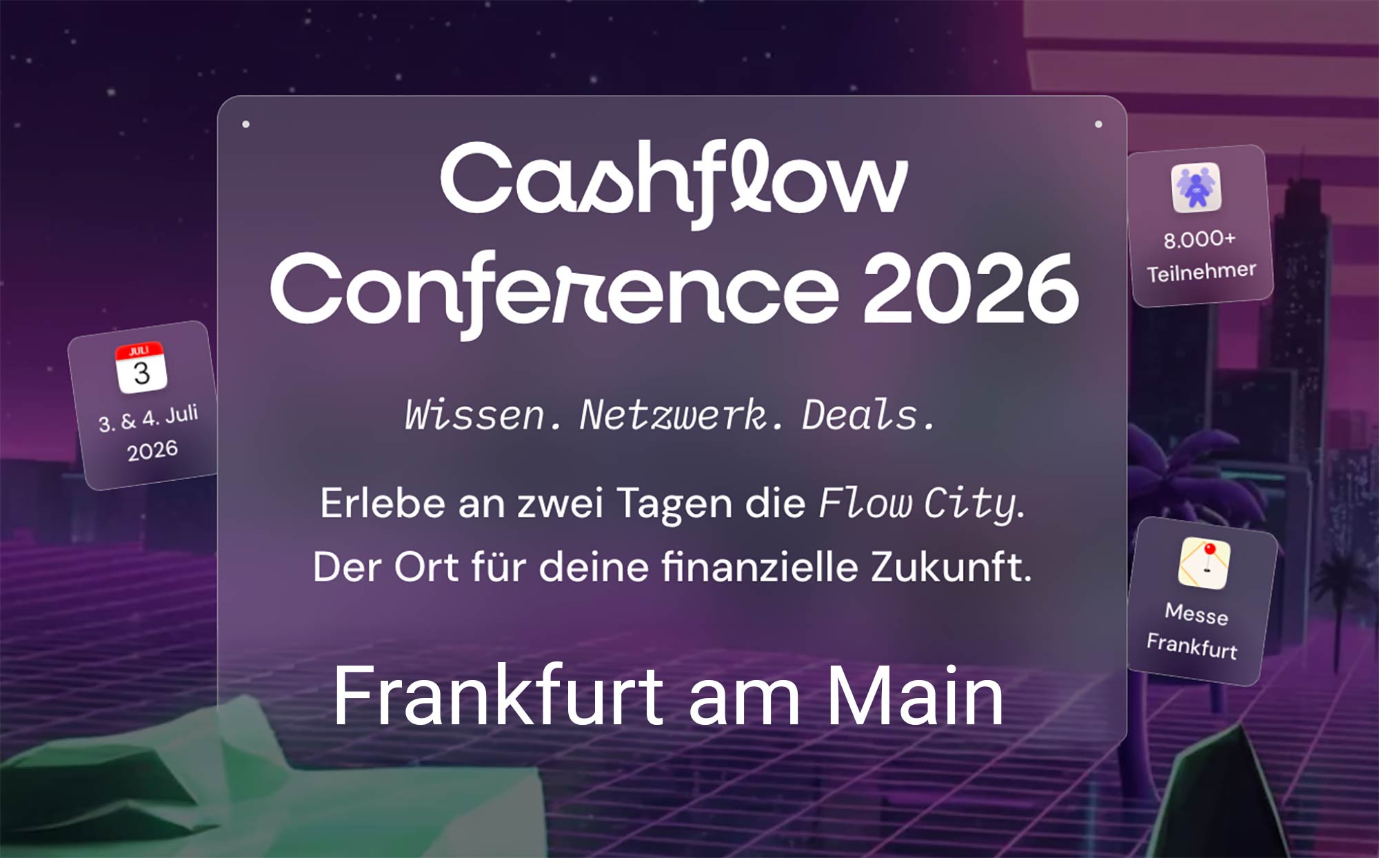 Cashflow Conference 2026 in Frankfurt am Main - Gutscheincode - Discount Codes