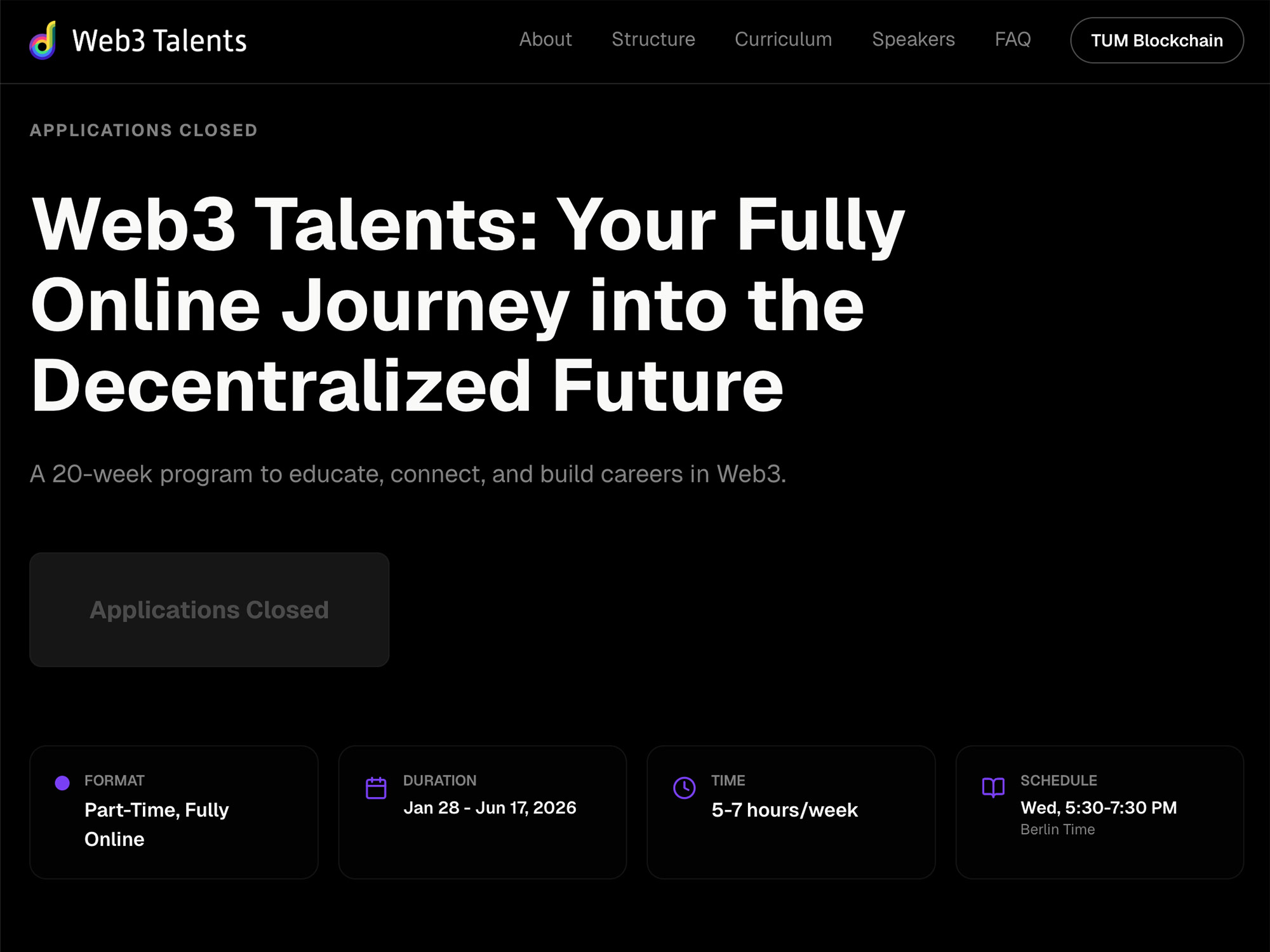 Web3 Talents Program